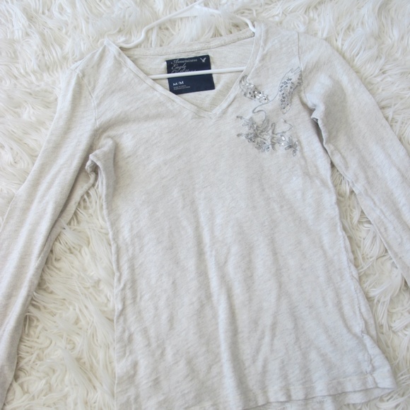 🔴🔴🔴SOLD🔴🔴🔴American Eagle Women's Long Sleeve Shirt Top Size Medium - Picture 9 of 10